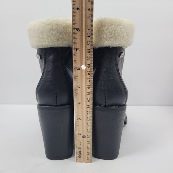 Bebe Kimmberly Women's Black Ankle High Laced Chunky Heels Boots US Size 11 NWOT - Picture 11 of 12